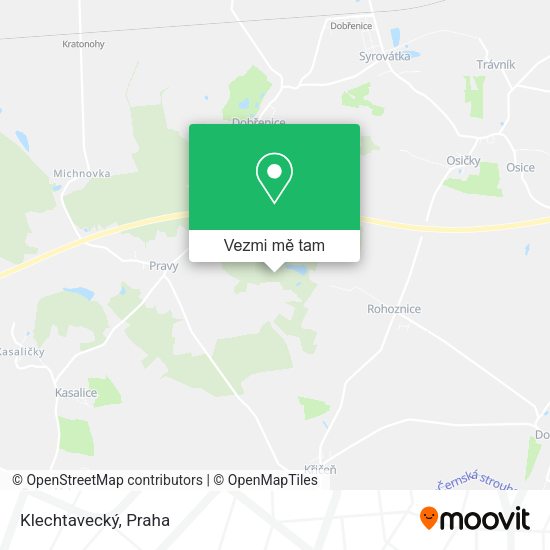 Klechtavecký mapa