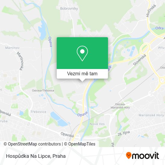 Hospůdka Na Lipce mapa