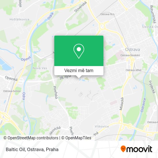 Baltic Oil, Ostrava mapa