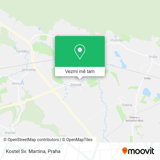 Kostel Sv. Martina mapa
