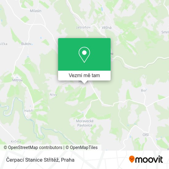 Čerpací Stanice Střítěž mapa