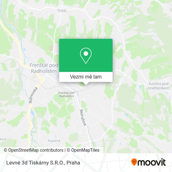 Levné 3d Tiskárny S.R.O. mapa