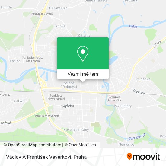 Václav A František Veverkovi mapa