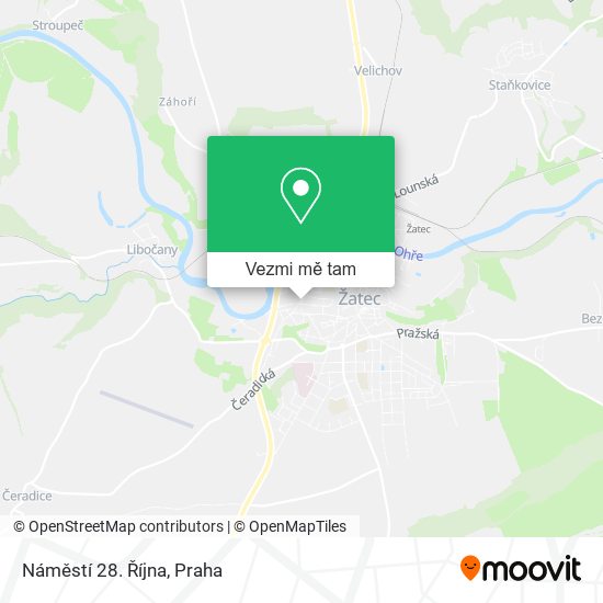 Náměstí 28. Října mapa