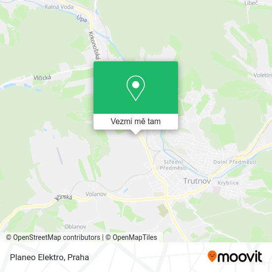 Planeo Elektro mapa