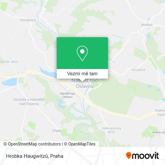 Hrobka Haugwitzů mapa