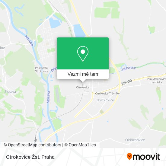 Otrokovice Žst mapa