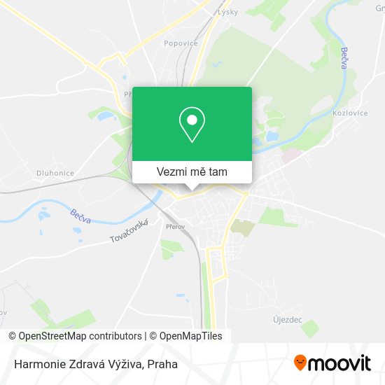 Harmonie Zdravá Výživa mapa