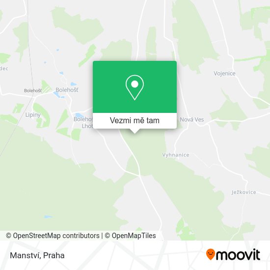 Manství mapa