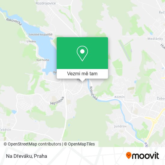 Na Dřeváku mapa