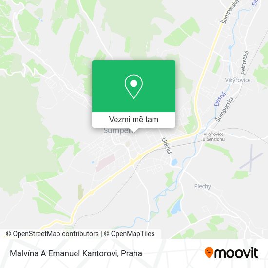 Malvína A Emanuel Kantorovi mapa
