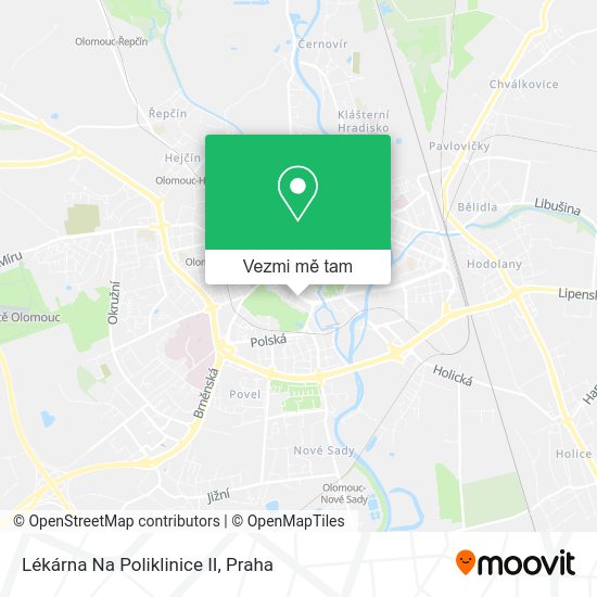 Lékárna Na Poliklinice II mapa