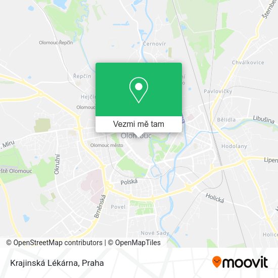Krajinská Lékárna mapa