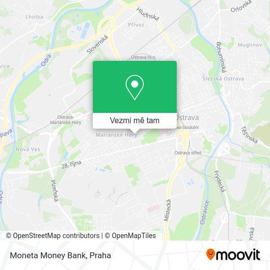 Moneta Money Bank mapa