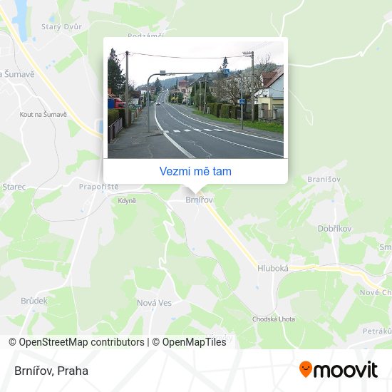 Brnířov mapa