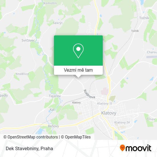 Dek Stavebniny mapa