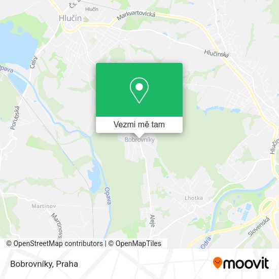 Bobrovníky mapa