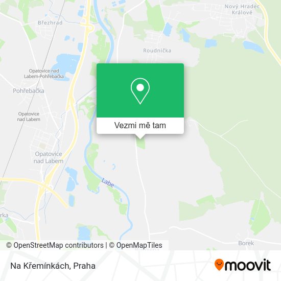 Na Křemínkách mapa