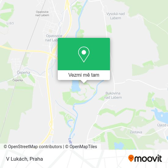 V Lukách mapa