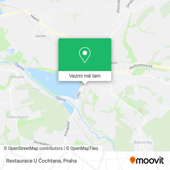 Restaurace U Čochtana mapa
