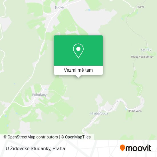 U Židovské Studánky mapa