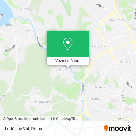 Loděnice Vut mapa