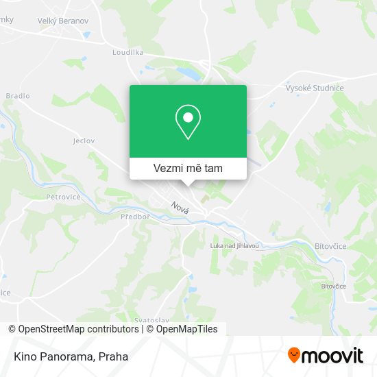 Kino Panorama mapa
