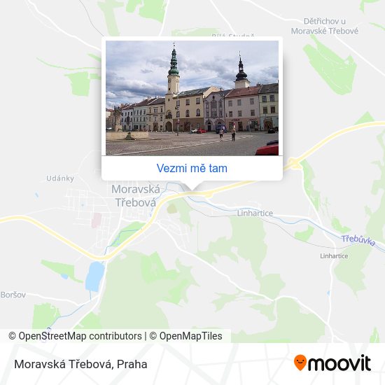 Moravská Třebová mapa