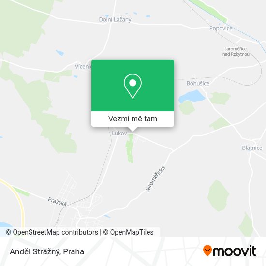 Anděl Strážný mapa