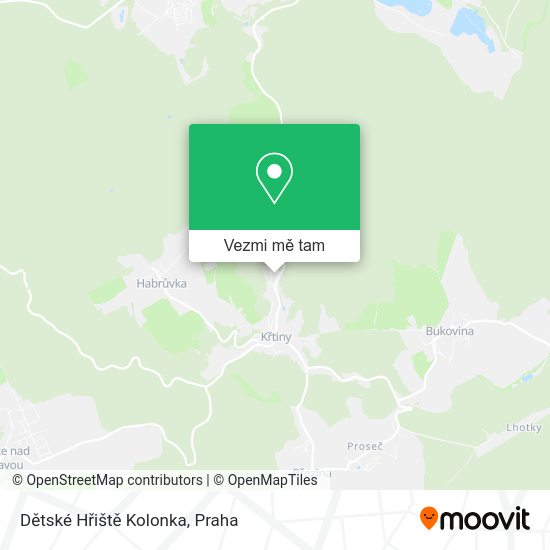 Dětské Hřiště Kolonka mapa