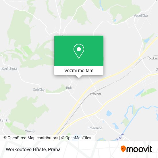 Workoutové Hřiště mapa