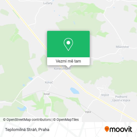 Teplomilná Stráň mapa
