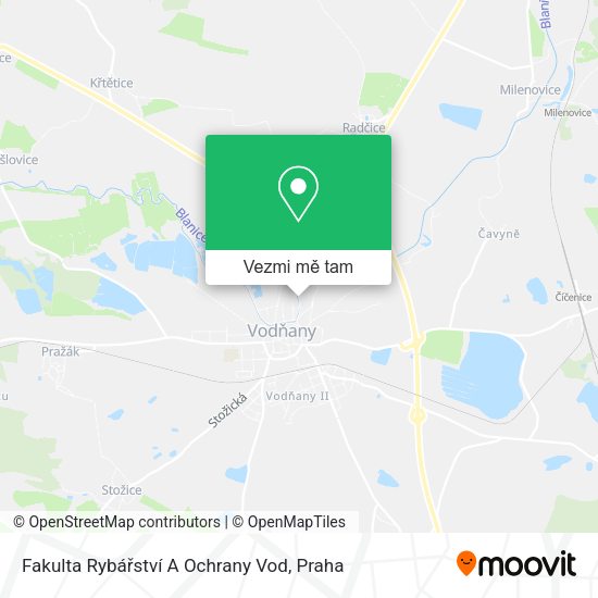 Fakulta Rybářství A Ochrany Vod mapa