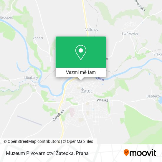Muzeum Pivovarnictví Žatecka mapa