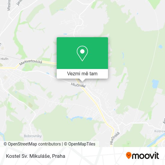 Kostel Sv. Mikuláše mapa