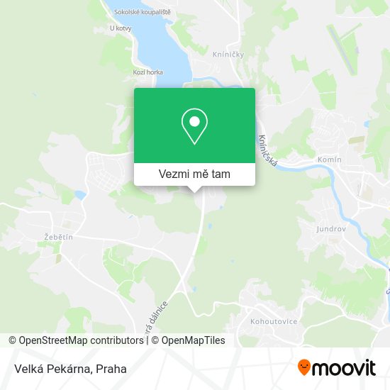 Velká Pekárna mapa