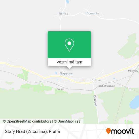 Starý Hrad (Zřícenina) mapa