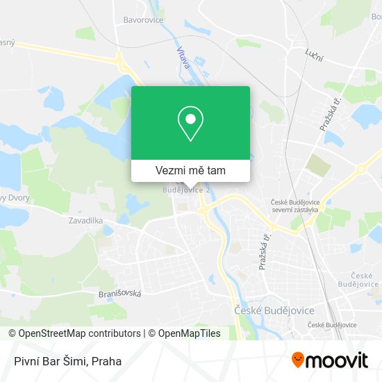 Pivní Bar Šimi mapa