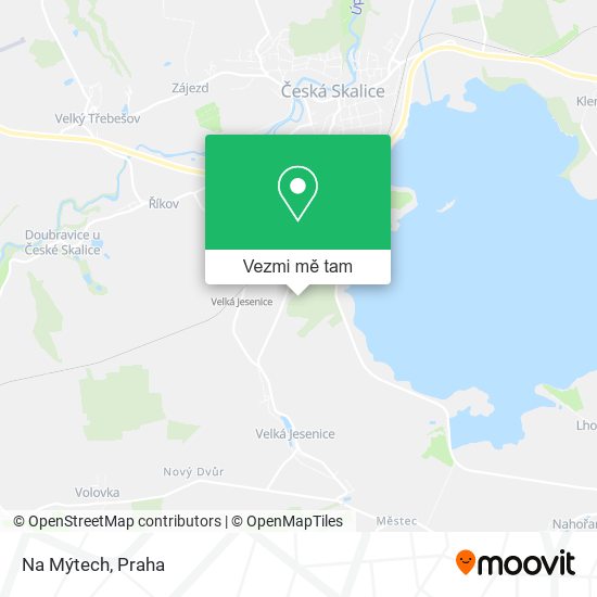 Na Mýtech mapa