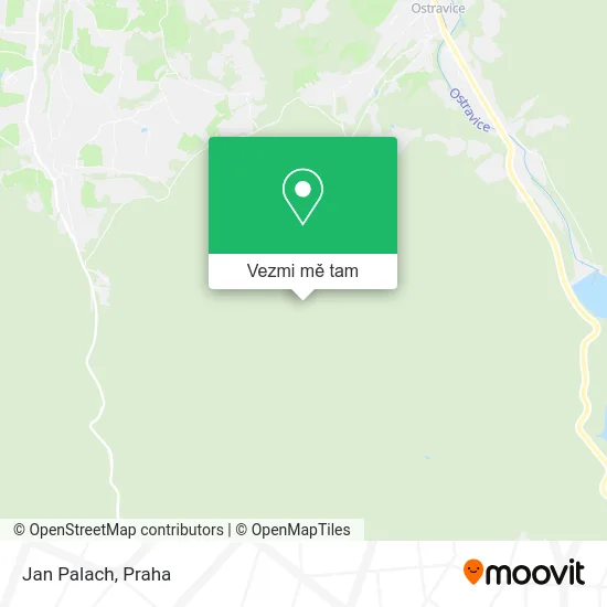Jan Palach mapa