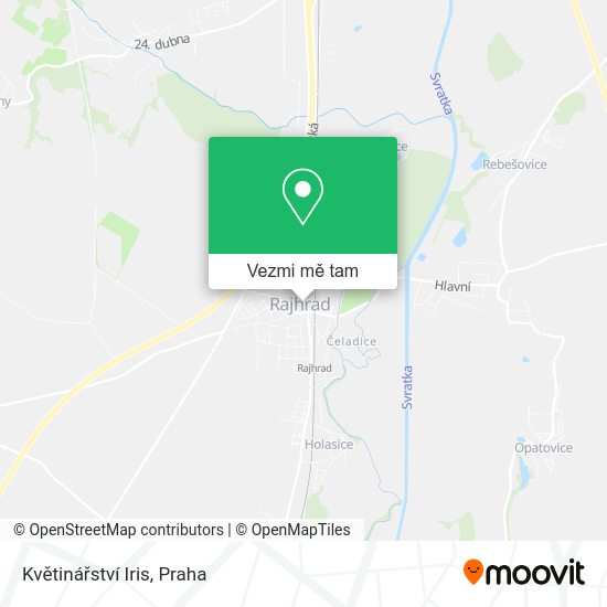 Květinářství Iris mapa