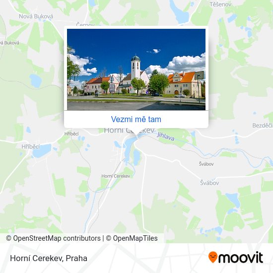 Horní Cerekev mapa
