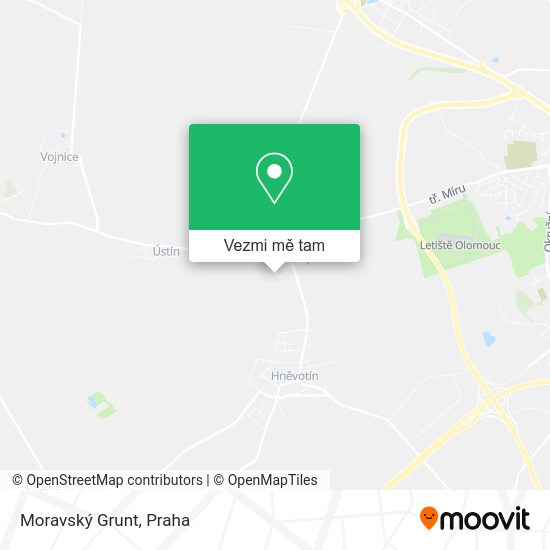 Moravský Grunt mapa