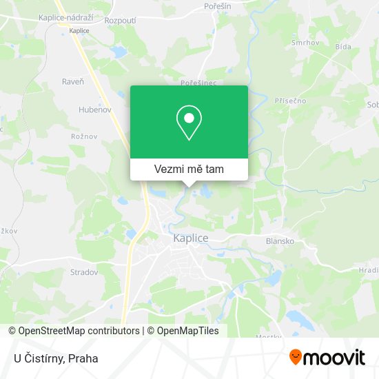 U Čistírny mapa
