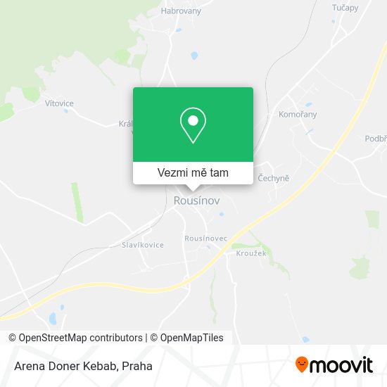 Arena Doner Kebab mapa