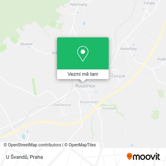 U Švandů mapa