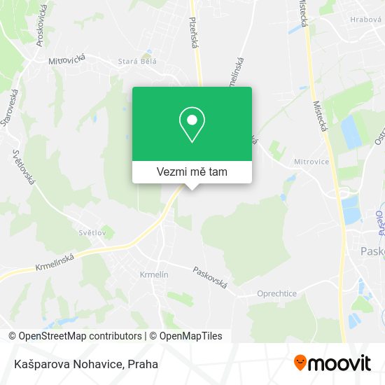 Kašparova Nohavice mapa
