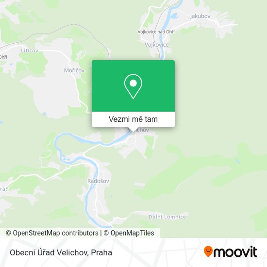 Obecní Úřad Velichov mapa