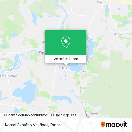 Kostel Svatého Vavřince mapa