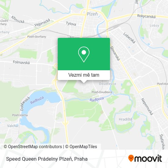 Speed Queen Prádelny Plzeň mapa